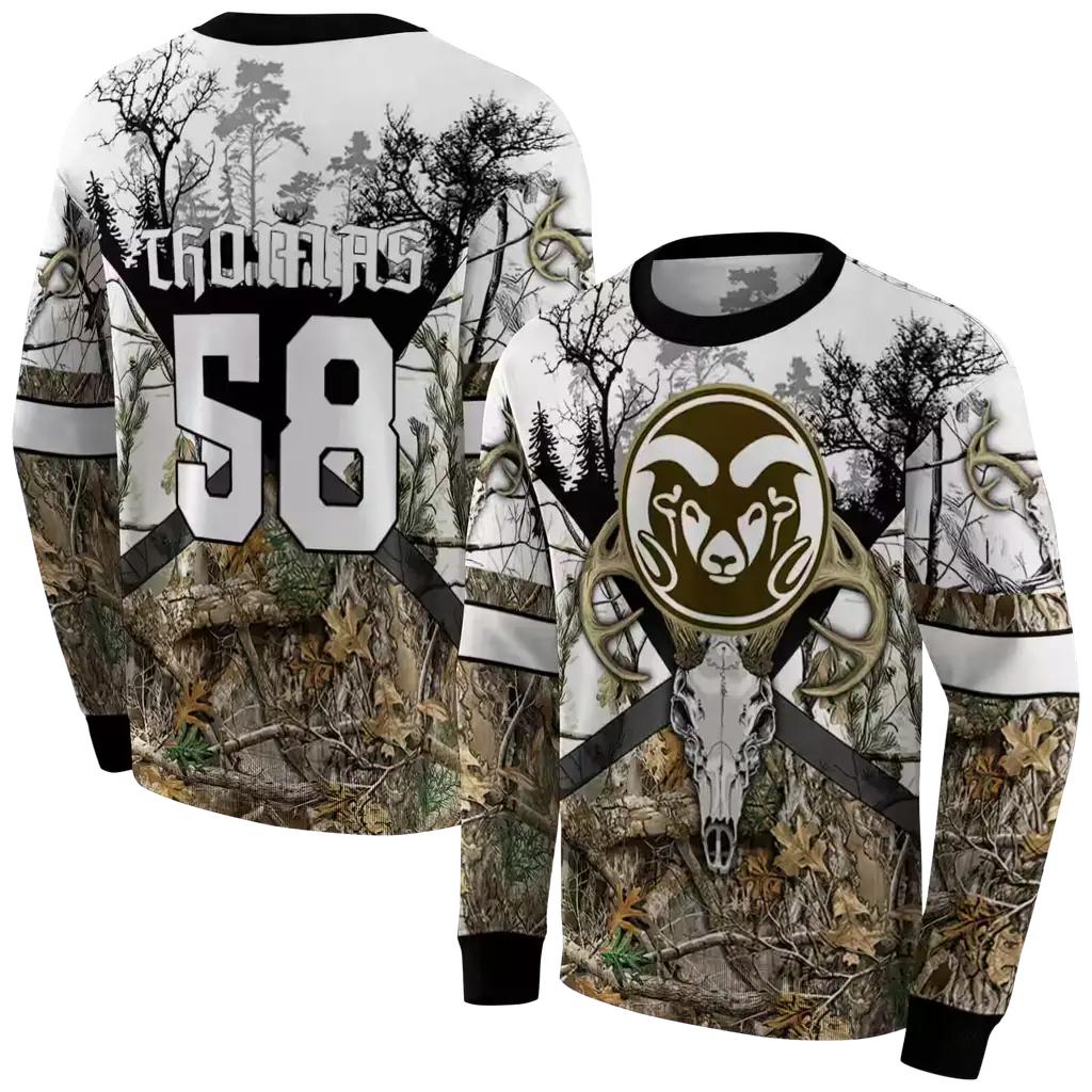 customized colorado state rams forest silhouette hoodie premium grade customized colorado state rams forest silhouette hoodie premium grade