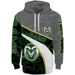 customized colorado state rams hexagonal mesh green black gray hoodie best selling