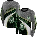 customized colorado state rams hexagonal mesh green black gray hoodie best selling