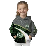 customized colorado state rams hexagonal mesh green black gray hoodie best selling