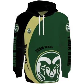 customized colorado state rams minimalist design green black hoodie best selling