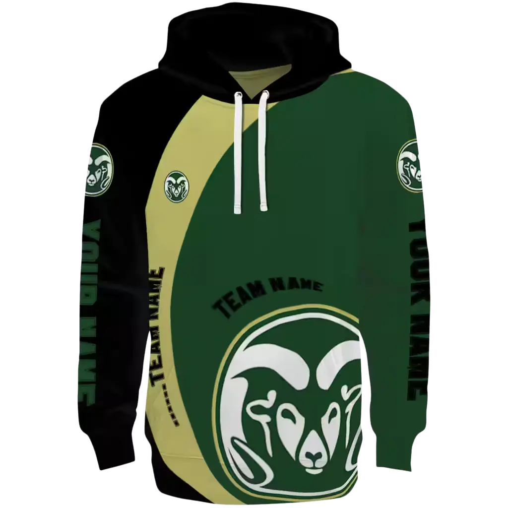 customized colorado state rams minimalist design green black hoodie best selling customized colorado state rams minimalist design green black hoodie best selling