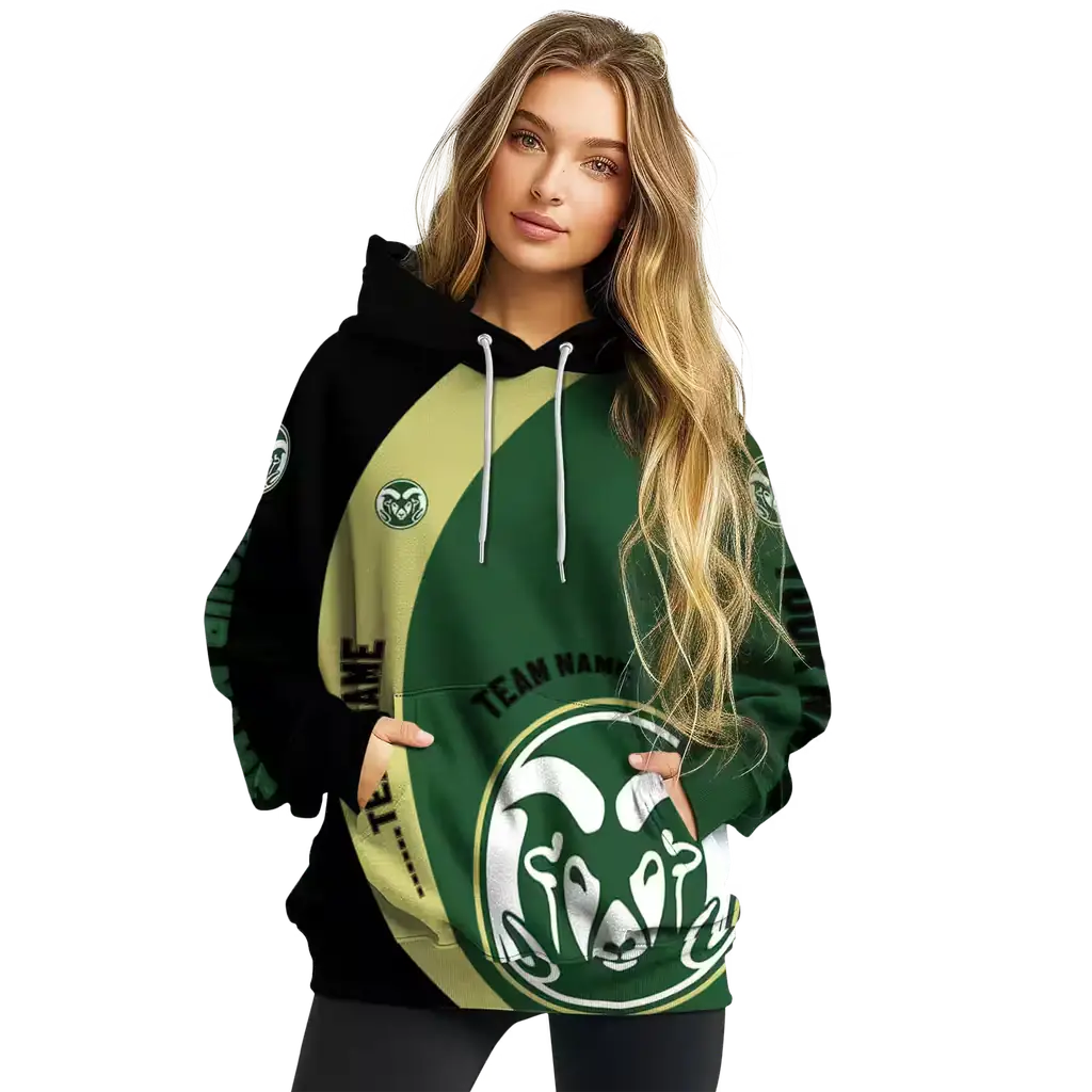 customized colorado state rams minimalist design green black hoodie high quality customized colorado state rams minimalist design green black hoodie high quality