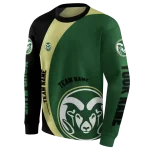 customized colorado state rams minimalist design green black hoodie best selling