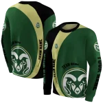 customized colorado state rams minimalist design green black hoodie best selling