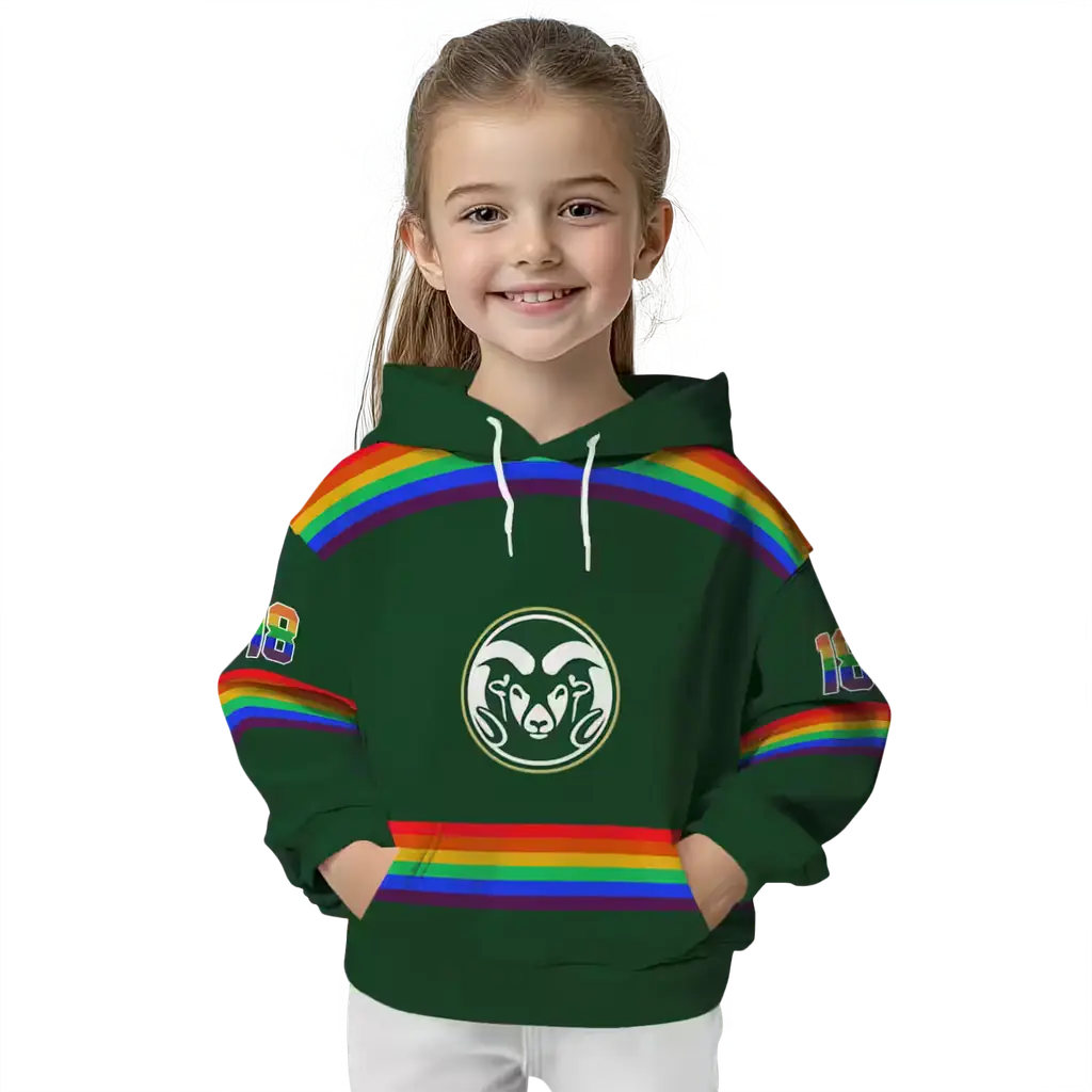 customized colorado state rams rainbow stripes green hoodie top rated customized colorado state rams rainbow stripes green hoodie top rated