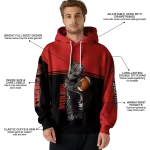 customized cornell big red baby groot red black hoodie best selling