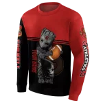 customized cornell big red baby groot red black hoodie best selling