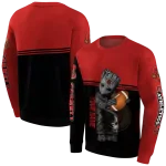 customized cornell big red baby groot red black hoodie best selling