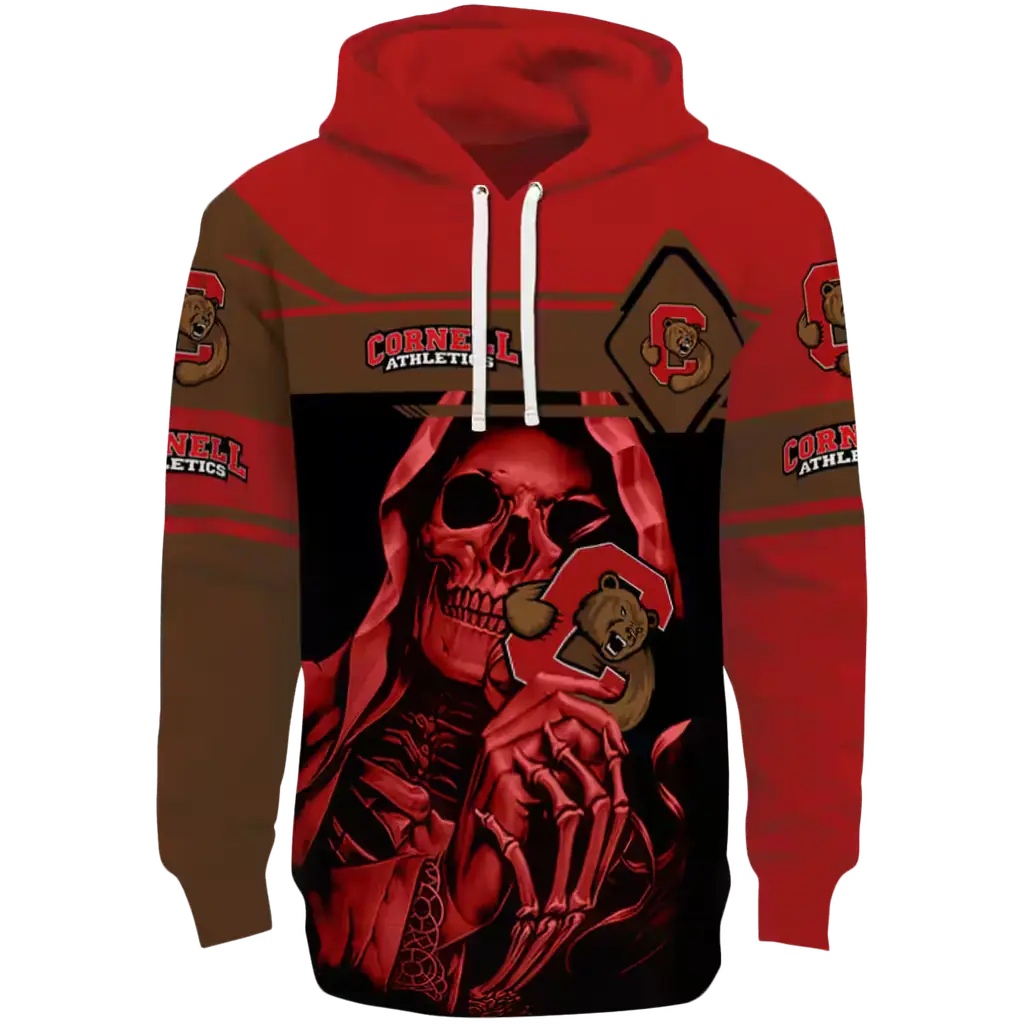 customized cornell big red grim reaper red black hoodie best selling customized cornell big red grim reaper red black hoodie best selling