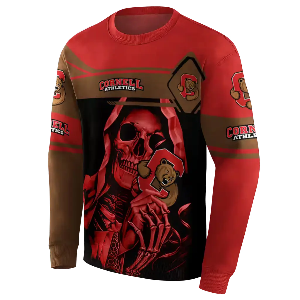 customized cornell big red grim reaper red black hoodie new arrival customized cornell big red grim reaper red black hoodie new arrival