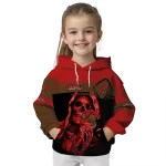 customized cornell big red grim reaper red black hoodie best selling