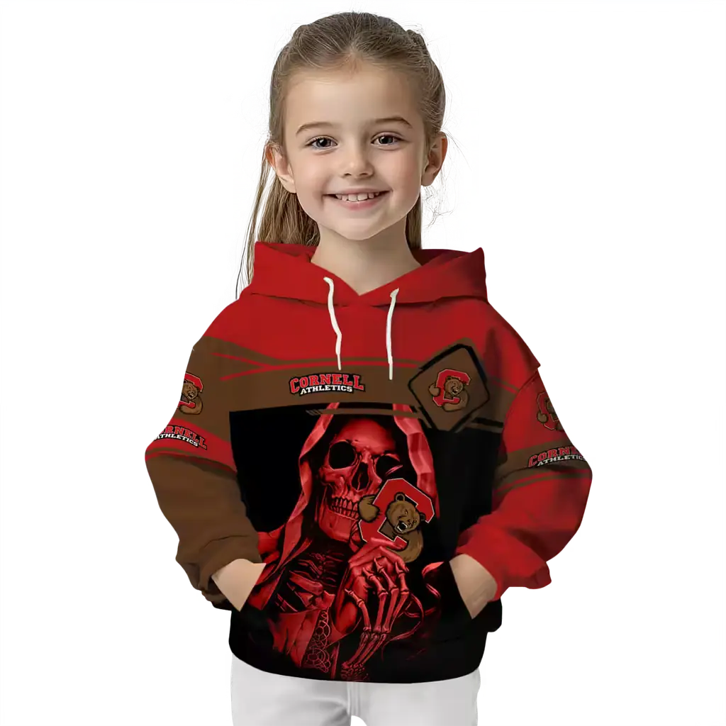 customized cornell big red grim reaper red black hoodie top rated customized cornell big red grim reaper red black hoodie top rated