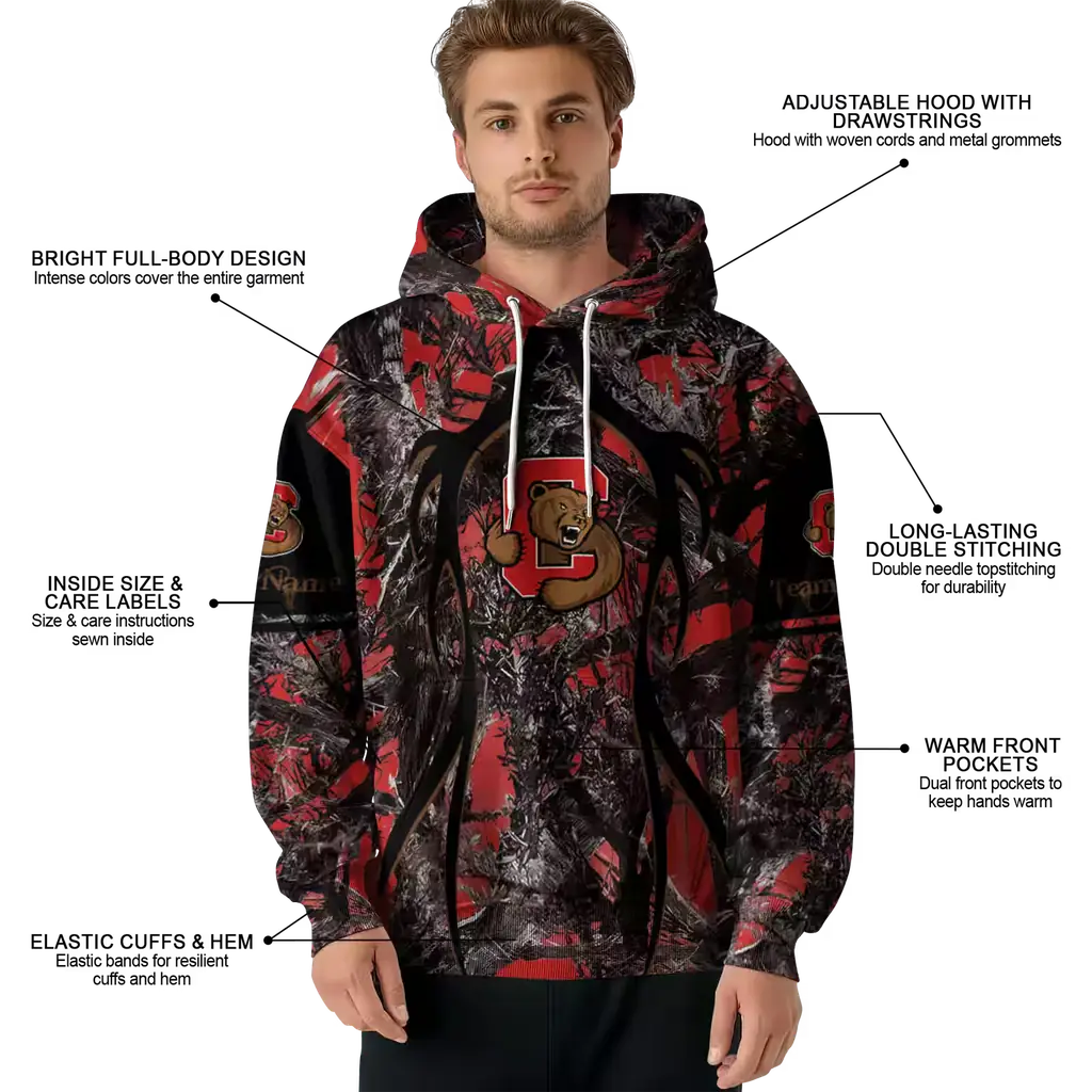customized cornell big red hunting theme red black hoodie latest model customized cornell big red hunting theme red black hoodie latest model