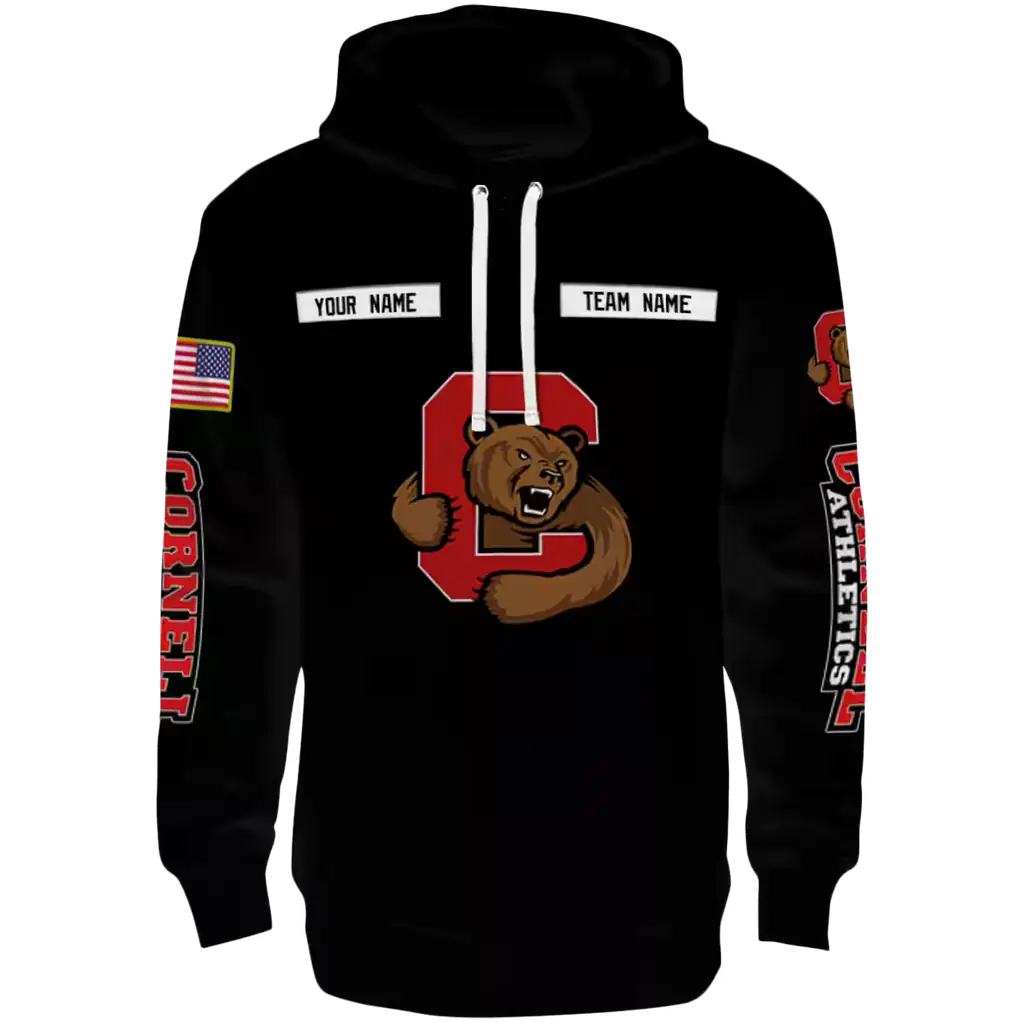 customized cornell big red punisher skull black hoodie best selling customized cornell big red punisher skull black hoodie best selling
