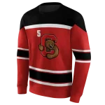 customized cornell big red striped pattern red hoodie best selling