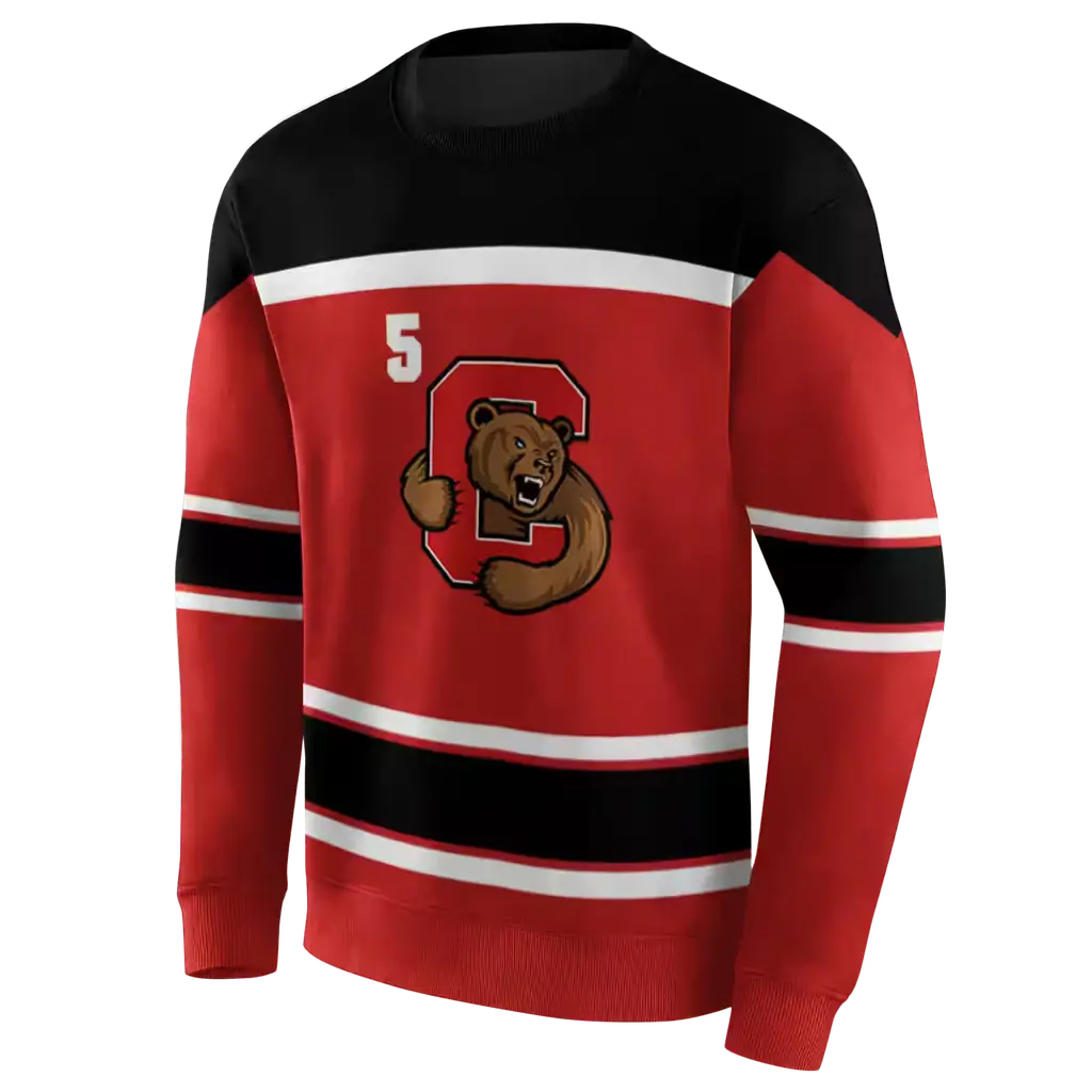 customized cornell big red striped pattern red hoodie new arrival customized cornell big red striped pattern red hoodie new arrival