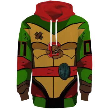 customized cornell big red superhero armor red green hoodie best selling