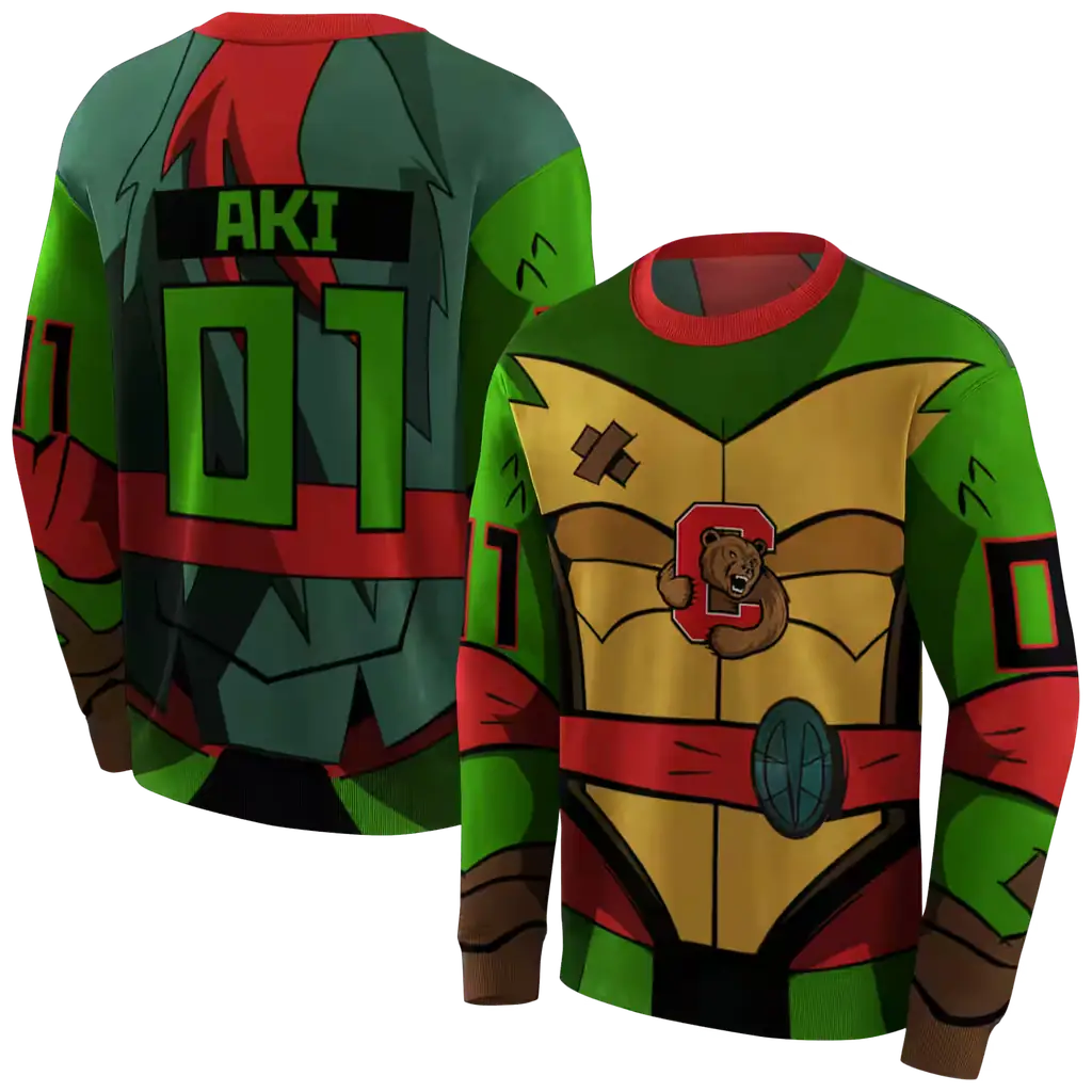 customized cornell big red superhero armor red green hoodie premium grade customized cornell big red superhero armor red green hoodie premium grade