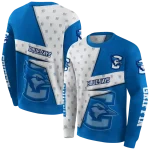 customized creighton bluejays abstract shape blue hoodie best selling