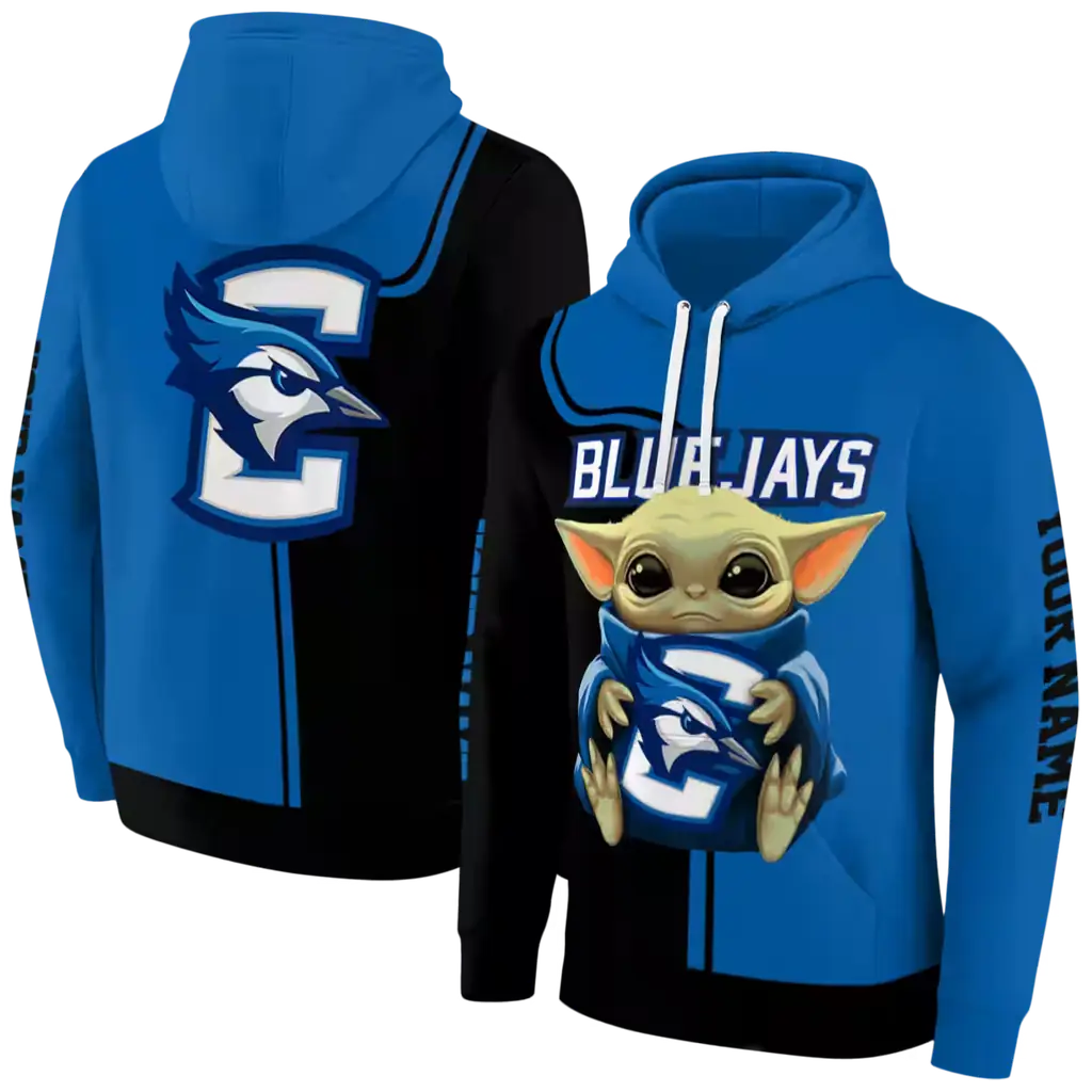 customized creighton bluejays baby yoda blue black hoodie fashion forward customized creighton bluejays baby yoda blue black hoodie fashion forward