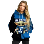 customized creighton bluejays baby yoda blue black hoodie best selling