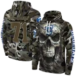 customized creighton bluejays camo skull hoodie best selling
