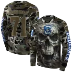 customized creighton bluejays camo skull hoodie best selling