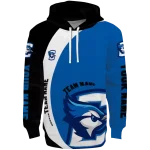 customized creighton bluejays minimalist design blue black hoodie best selling
