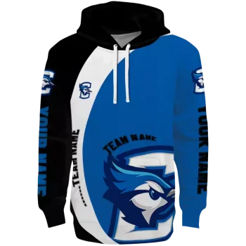 customized creighton bluejays minimalist design blue black hoodie best selling