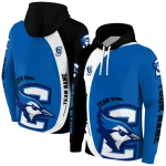 customized creighton bluejays minimalist design blue black hoodie best selling