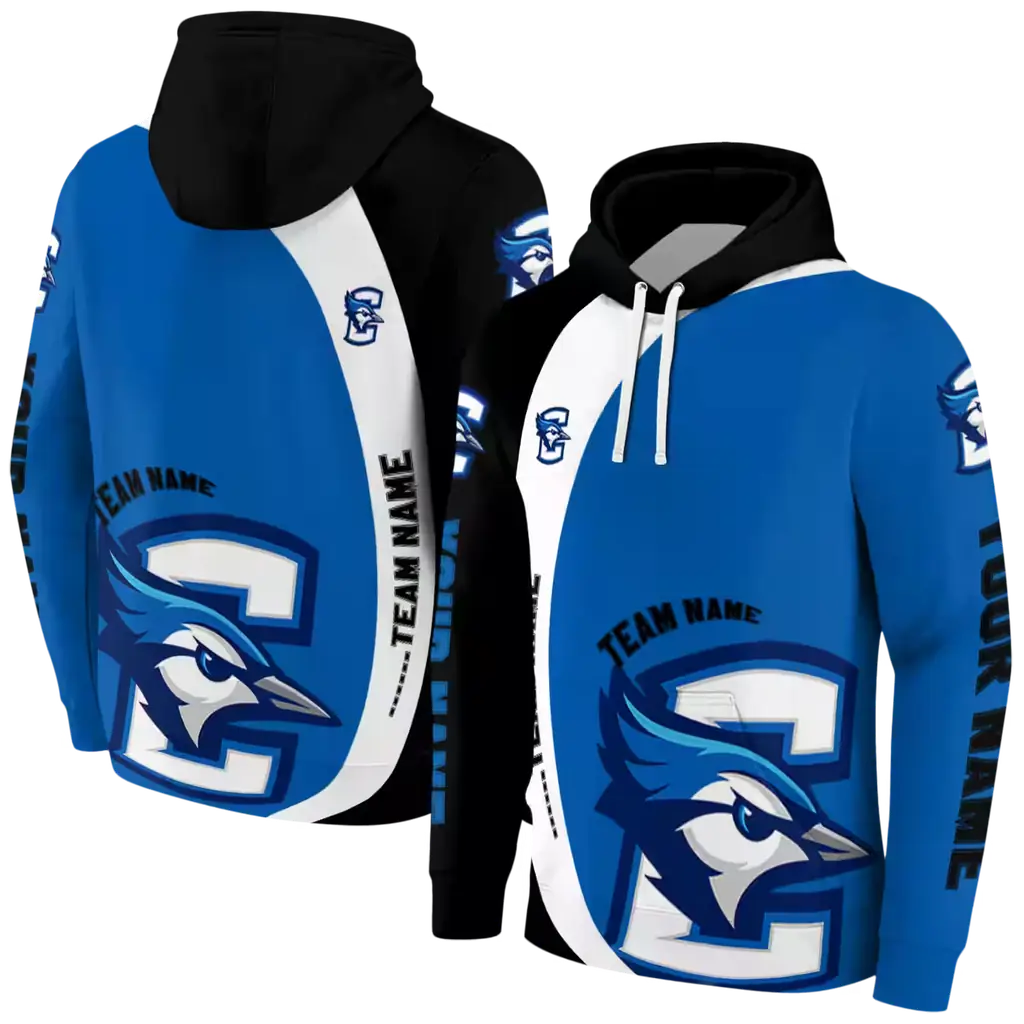 customized creighton bluejays minimalist design blue black hoodie fashion forward customized creighton bluejays minimalist design blue black hoodie fashion forward
