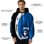 customized creighton bluejays minimalist design blue black hoodie best selling