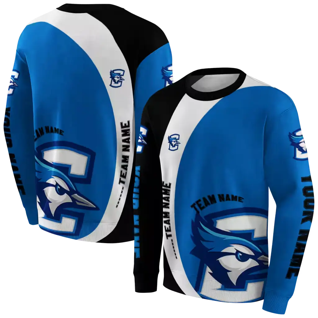 customized creighton bluejays minimalist design blue black hoodie premium grade customized creighton bluejays minimalist design blue black hoodie premium grade