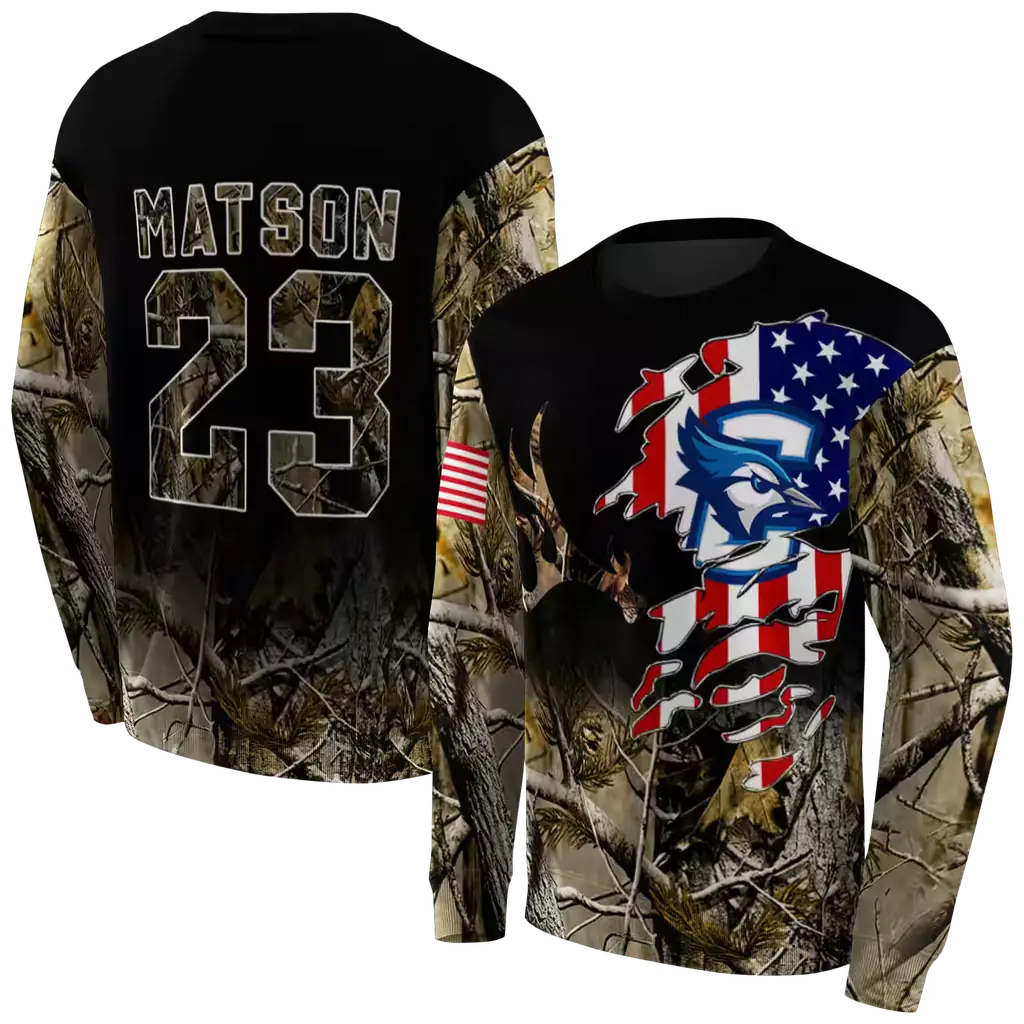 customized creighton bluejays tree camo hoodie premium grade customized creighton bluejays tree camo hoodie premium grade