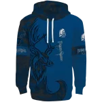customized drake bulldogs deer silhouette blue hoodie best selling