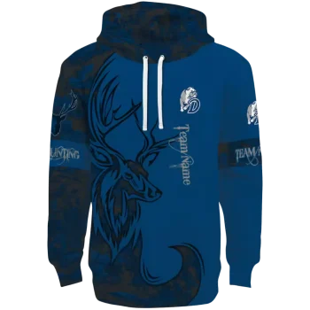 customized drake bulldogs deer silhouette blue hoodie best selling