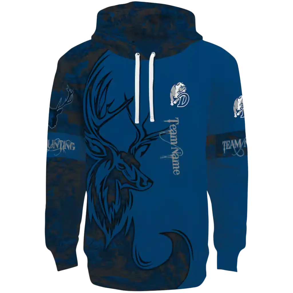 customized drake bulldogs deer silhouette blue hoodie best selling customized drake bulldogs deer silhouette blue hoodie best selling