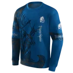 customized drake bulldogs deer silhouette blue hoodie best selling