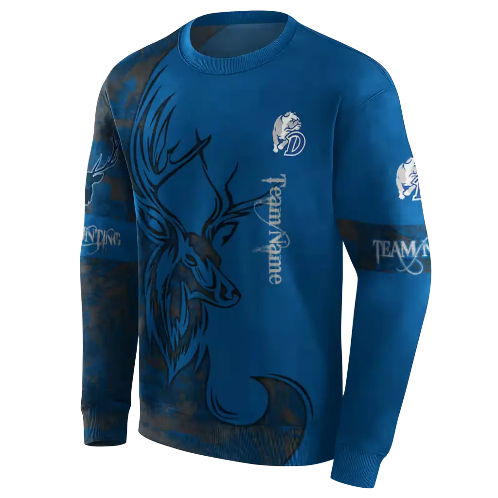 customized drake bulldogs deer silhouette blue hoodie new arrival customized drake bulldogs deer silhouette blue hoodie new arrival