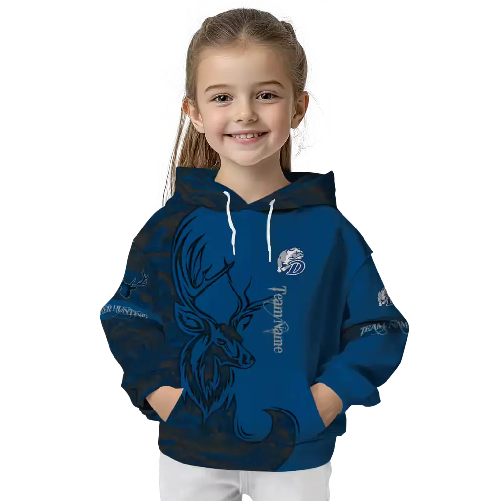 customized drake bulldogs deer silhouette blue hoodie top rated customized drake bulldogs deer silhouette blue hoodie top rated