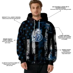 customized drake bulldogs distressed flag blue black hoodie best selling