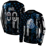 customized drake bulldogs distressed flag blue black hoodie best selling