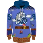 customized drake bulldogs mario blue black hoodie best selling