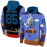 customized drake bulldogs mario blue black hoodie best selling