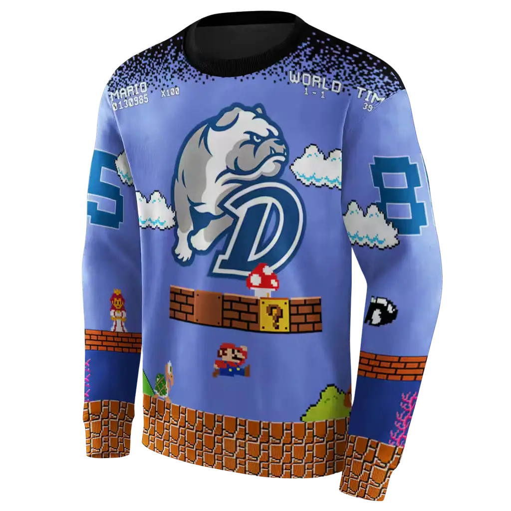 customized drake bulldogs mario blue black hoodie new arrival customized drake bulldogs mario blue black hoodie new arrival