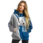 customized drake bulldogs peeking snoopy blue hoodie best selling