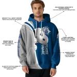 customized drake bulldogs peeking snoopy blue hoodie best selling