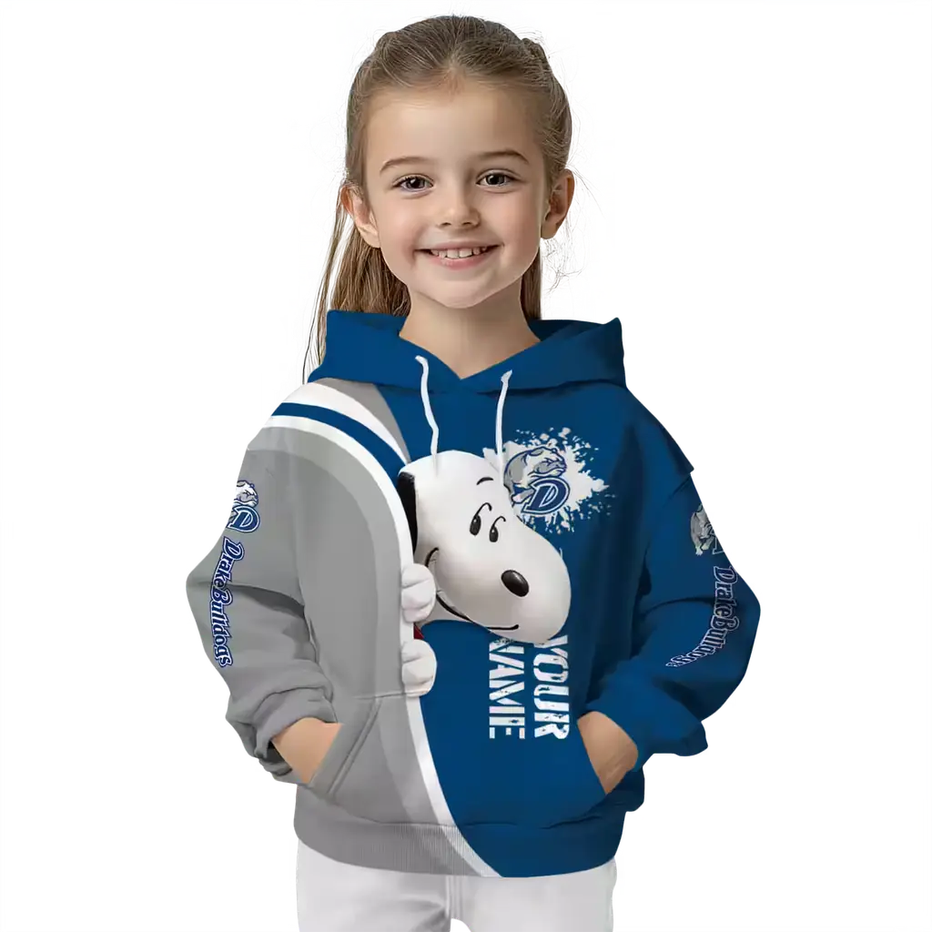 customized drake bulldogs peeking snoopy blue hoodie top rated customized drake bulldogs peeking snoopy blue hoodie top rated