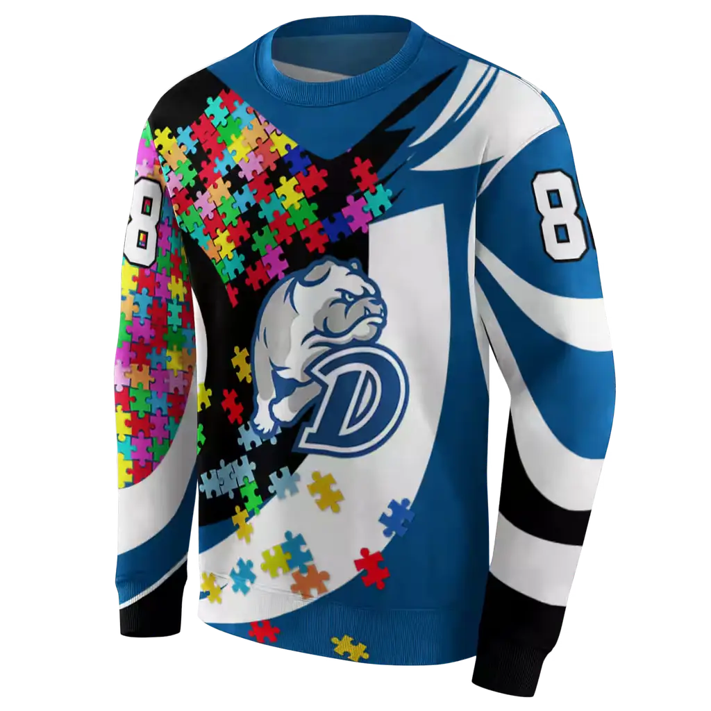 customized drake bulldogs puzzle pieces blue hoodie new arrival customized drake bulldogs puzzle pieces blue hoodie new arrival